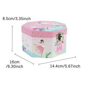 <span class=keywords><strong>Carillon</strong></span> a Manovella con Ballerina Rotante Yiyu, Design Personalizzato, Scatola Portagioie Musicale, Decorazione per la Casa, Regalo Personalizzato per Ragazze - Product Image 3