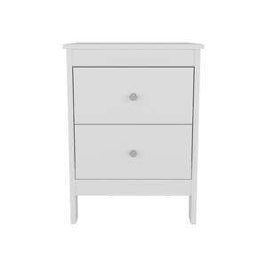 โต๊ะข้างเตียงนิวคาสเซิล 2 ลิ้นชัก สีขาว สไตล์โมเดิร์น - Product Image 5