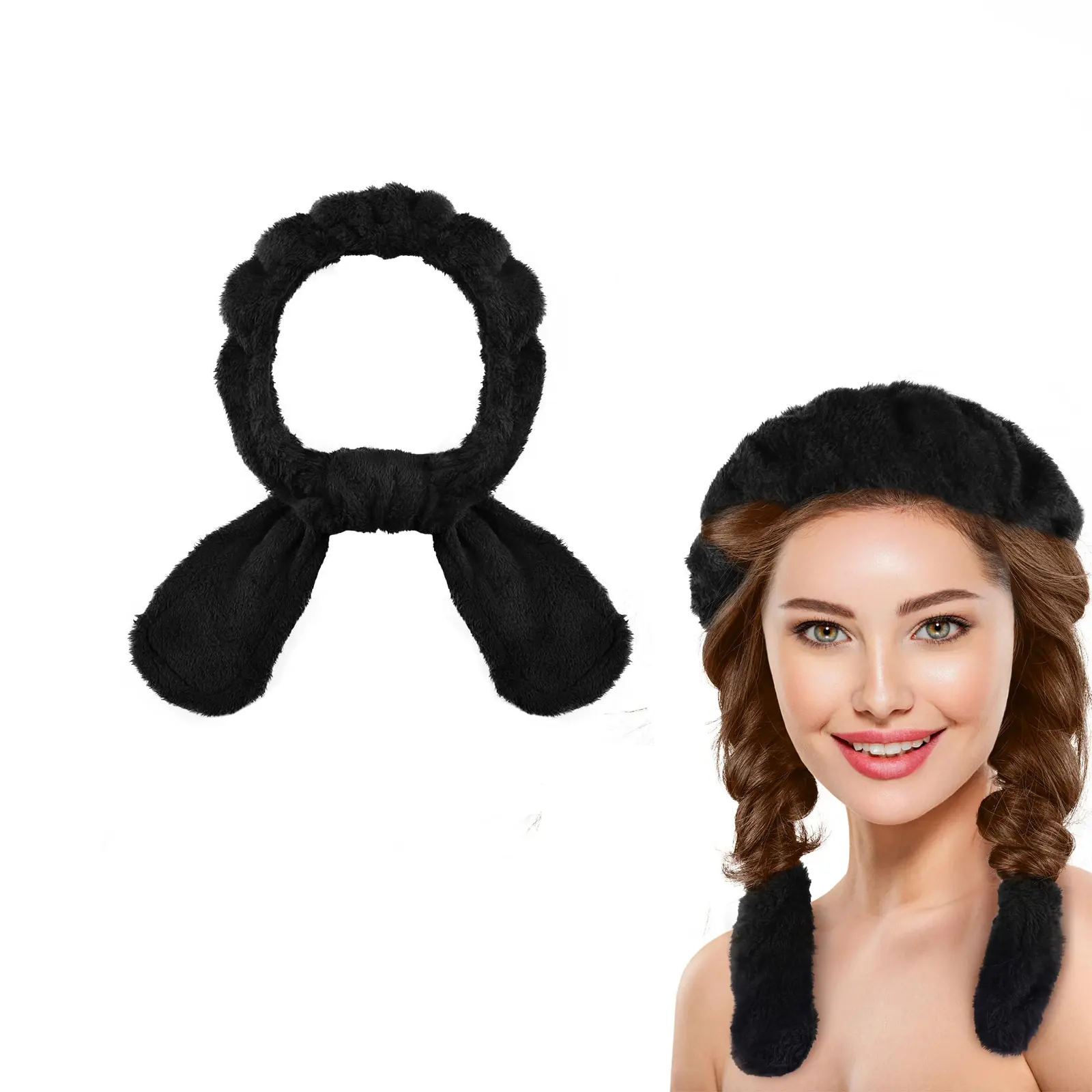 Mới không có con lăn nhiệt ledora tùy chỉnh heatless uốn thanh Headband linh hoạt sợi nhỏ heatless Headband tóc Curler nhung hairband