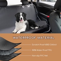 Tapis de protection imperméable populaire pour siège arrière de voiture pour animaux de compagnie, hamac coussin couverture noir 140 x 110 cm