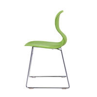 Chaise en plastique empilable pour salon, plastique, Design moderne, coloré, vente en gros