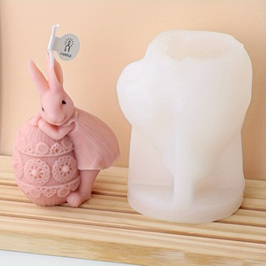 Molde de Silicona con Forma de Conejo para Pascua, para Resina, Yeso, Velas Aromáticas y Decoración - Product Image 1