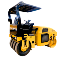 Compacteur de route vibratoire à double tambour de haute qualité Changchai 1-4 tonnes avec pompe hydraulique et moteur POCLAIN