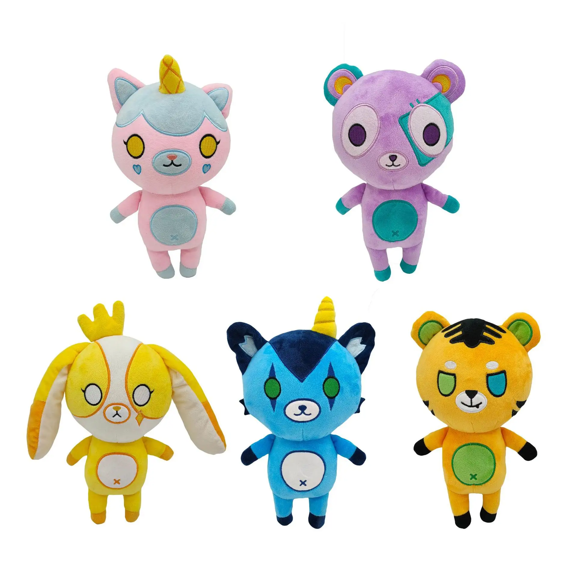New Ranboo Plush Toy Stuffed Animal Tiger / Unicorn / Puppy Cartoon Ranboo Funneh Soft Doll Kids Toy Birthday Gift For Children