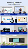 Интерактивные плоские панели 4K Smart Board с сенсорным экраном и функцией белой доски для школ и учебных классов, размеры 55, 65, 75, 86, 98, 100, 110 дюймов