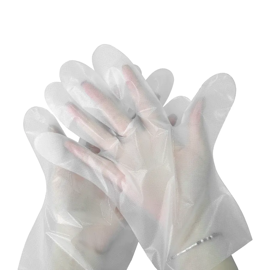 Customized Color S/M/L/XL/XXL Keep Clean Food Hygiene TPE Clear Plastic Disposable Glove