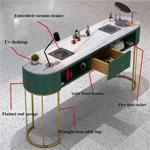 <span class=keywords><strong>Table</strong></span> de manucure professionnelle avec aspirateur intégré, poste de travail pour <span class=keywords><strong>salon</strong></span> de beauté - Product Image 6