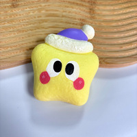 Jouet Squishy Étoile Mignonne en Gros, Matériau PU, Rebond Lent, Doux, Extensible, Réaliste, Anti-Stress