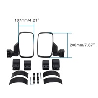 GOOFIT Rétroviseurs latéraux de remplacement pour UTV Moped ATV Scooter Quad Pit DirtBike