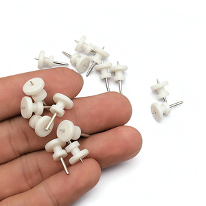 Mini Round <b>Nails</b> For <b>Wall</b> Hanging Photo Display 1-3kg Load Capacity ABS Material Single Hook Design - Product Image 4
