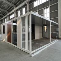 Maison conteneur extensible haut de gamme de 20 pieds avec terrasse pour hôtel de villégiature, maison conteneur modulaire, maison conteneur préfabriquée