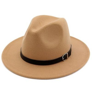 Nuevos Sombreros Fedora de Moda para Hombre y Mujer, Comercio Exterior, Otoño Invierno, Color Sólido, Estilo Panamá Jazz Casual, Sombreros Suaves con Tira de Cuero - Product Image 5