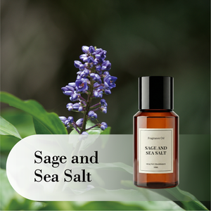 Huile aromatique concentrée au sel de mer et à la sauge 50 ml, notes boisées et fraîches océaniques, longue durée - Product Image 1