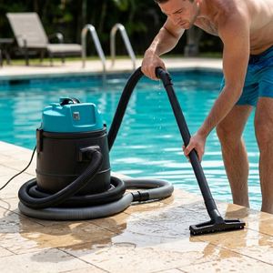 Aspiradora de Piscina con Filtro de Agua Ciclónico Húmedo y Seco LL-1400W para Uso en Exteriores, Garajes, Estanques y Piscinas - Product Image 2