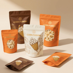 Bolsas de Plástico Personalizadas con Logotipo, Bolsas con Ventana de Visualización, Alta Barrera Contra la Humedad para Envasado de Frutos Secos y Snacks - Product Image 3
