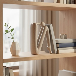 Adorno de Resina Artesanal Transfronterizo, Figura Abstracta de Personajes Abrazados en las Rodillas, Temática que Irradia Lujo, Decoración Artística para el Hogar - Product Image 2