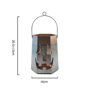 Confiança Halloween Abóbora Lanterna Outdoor Home Decoração Material Ferro - Product Image 2