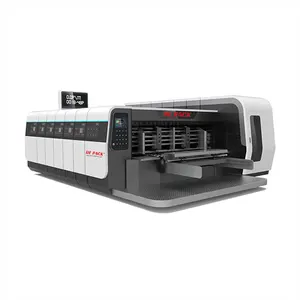 High Speed Automatic Flexo Folder Gluer Machine Corrugated Carton Printing Slotting Die-Cutting Carton Box Making Mach