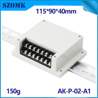 Module en plastique d'injection Boîte de sortie Plc Boîtier de contrôle industriel pour rail Din en plastique pour circuit imprimé électronique
