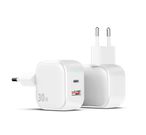 Nouveau <span class=keywords><strong>chargeur</strong></span> PD <span class=keywords><strong>30W</strong></span> USB Type C <span class=keywords><strong>chargeur</strong></span> rapide QC3.0 double Port Charge rapide 3.0 charge optimale de téléphone pour <span class=keywords><strong>iPhone</strong></span> 15/14/<span class=keywords><strong>13</strong></span>/12 GAN - Product Image 2