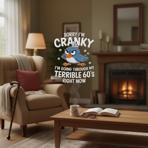 Lo siento, estoy de mal humor, estoy pasando por mi etapa terrible de los años 60, camiseta de manga larga - Product Image 3