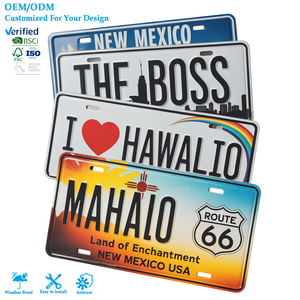 <span class=keywords><strong>Precio</strong></span> de fábrica, diseño personalizado, recuerdo turístico de aluminio en relieve, matrícula de coche, matrícula <span class=keywords><strong>personalizada</strong></span> a prueba de intemperie - Product Image 1