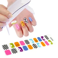 Корейские гелевые наклейки для ногтей