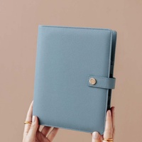 Agenda quotidien en cuir à feuilles mobiles A5, reliure rigide, carnet de budget, cadeau
