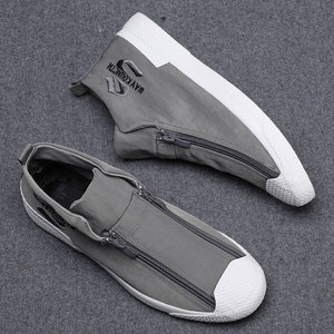 Chaussures décontractées tendance pour hommes, nouvelle collection, baskets montantes <span class=keywords><strong>en</strong></span> toile respirantes et de haute qualité, faciles à enfiler - Product Image 5