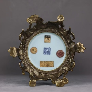 Jingdezhen Royal fornace blu smaltato rame intarsiato vaso in porcellana asta di fascia alta antico palazzo ceramica vaso a doppio orecchio - Product Image 6