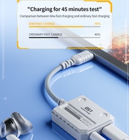 PLEXTONE Tout nouveau adaptateur audio et chargeur d'alimentation 2-en-1 USB-C vers prise jack 3,5 mm pour mobile