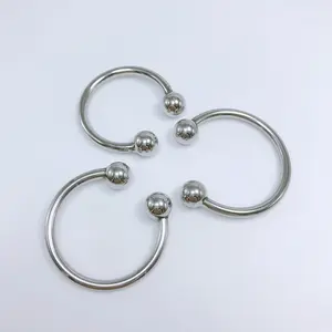 Cincin Penis baja tahan karat berkilau Delay Beads ganda baru cincin Penis untuk pria