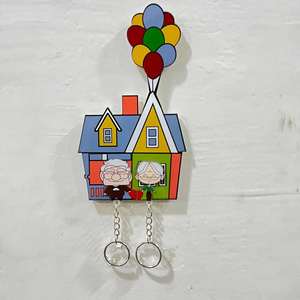 พวงกุญแจอะคริลิคพลาสติกลายการ์ตูนคู่รัก ของตกแต่งบ้าน ของขวัญ - Product Image 2