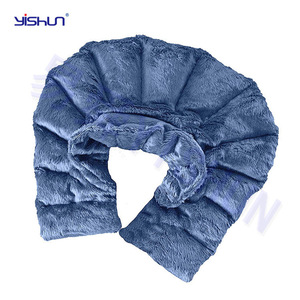 Châle chauffant pour le cou et la colonne vertébrale Yishun, bleu, utilisable au micro-ondes, taille unique, polyester, pour massage et bien-être - Product Image 1
