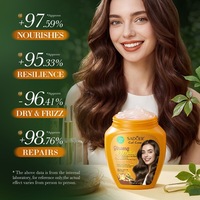 Crème Coiffante pour Cheveux Bouclés au Ginseng et à la Kératine 1kg SADOER Crème Hydratante et Fixante