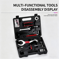 Kit de Herramientas Multifuncional para Reparación de Bicicletas, Llave de Cadena de Acero con Alto Contenido de Carbono, Juego de Llaves para Ruedas Libres y Radios, Mantenimiento Diario
