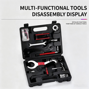 Bicycle Repair Tool Kit <b>Multi</b> Functional Chain Wrench Freewheel Spoke <b>Socket</b> Set For Daily Maintenance - Product Image 4