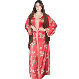 Ramadan Women Abaya Dubai Eid Muslim Abaya Dress Fashion Women Turkey Abaya Printing Indian Kaftan Dress Islamic Clothing