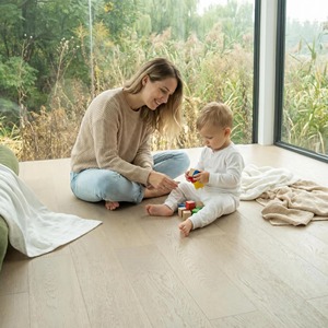 Parquet stratifié en bois d'ingénierie 15mm 14mm, noyau en bouleau russe, chêne <span class=keywords><strong>blanc</strong></span> de qualité ABCD, système de pose à clipser, étanche - Product Image 6