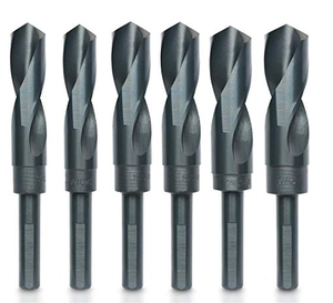 Juego de brocas helicoidales plateadas y negras Deming 2026 para metal y acero, vástago reducido de 1/2 pulgada - Product Image 3