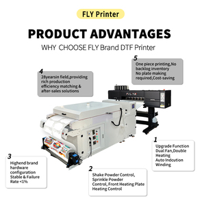 Impresora <span class=keywords><strong>DTF</strong></span> de 4 Cabezales FULIYIN I3200 con Máquina de Agitación de Polvo, 60 cm, para Transferencia de Camisetas - Product Image 2