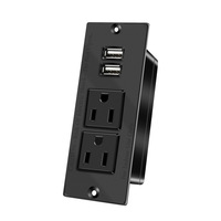 Multiprise encastrable de type A/B, norme américaine, pour bureaux, meubles et armoires – En stock