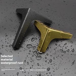 कुर्सी पैर धातु त्रिकोण काले सोफे पैर सोने के प्रतिस्थापन धातु फर्नीचर पैर ड्रेसर कैबिनेट सोफे फीट - Product Image 3