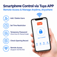 Contrôleur d'accès intelligent Tuya HF8-WIFI, étanche IP66, avec lecteur d'empreintes digitales, carte RFID, clavier tactile PIN, serrure de porte WiFi, systèmes d'accès intelligents