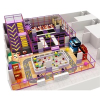 Equipo de juegos interior directo de fábrica: Trampolín temático moderno, foso de espuma, torre Chevron, juego de rol de oficina de correos y estación de bomberos