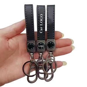Llavero de Cuero Personalizado para Coche, Colgante Metálico con Logotipo de Coche, Cordón de Muñeca, Regalo para Tiendas 4S - Product Image 2