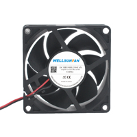 WELLSUNFAN OEM ODM 7010 70x70x25mm Kipas Pendingin DC Tanpa Sikat Aliran Udara Tinggi Bantalan Bola Senyap untuk Casing Komputer CPU Industri