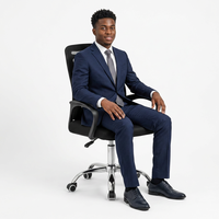 Chaise de conférence confortable pour longues sessions, chaise de direction pivotante réglable en maille avec dossier, chaise de bureau