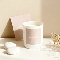 Décoration d'intérieur, coffret cadeau pour la Saint-Valentin, Diwali, coffret cadeau de bougies parfumées, coffret cadeau personnalisé OEM, étiquette privée, aromathérapie, pot en verre de luxe