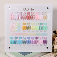 Kit de vernis à ongles gel macaron 24 couleurs, UV Soak Off, couleurs pastel estivales, pour manucure, vente en gros, marque privée